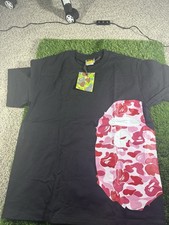 A Bathing Ape BAPE Men s Black Graphic Logo T...