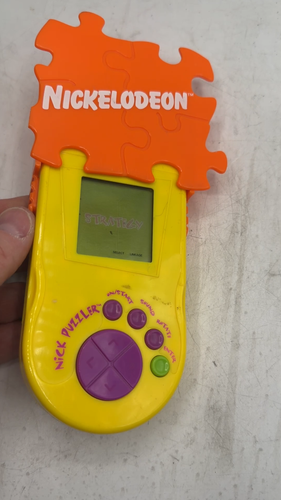 Vintage Nickelodeon 1995 Nick Puzzler Puzzle Portatile Gioco Giocattolo VIDEO!! - Video 1 di 1