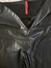 Spanx Leggings Faux Leather Side Pockets and Trim Size Large — photo 4