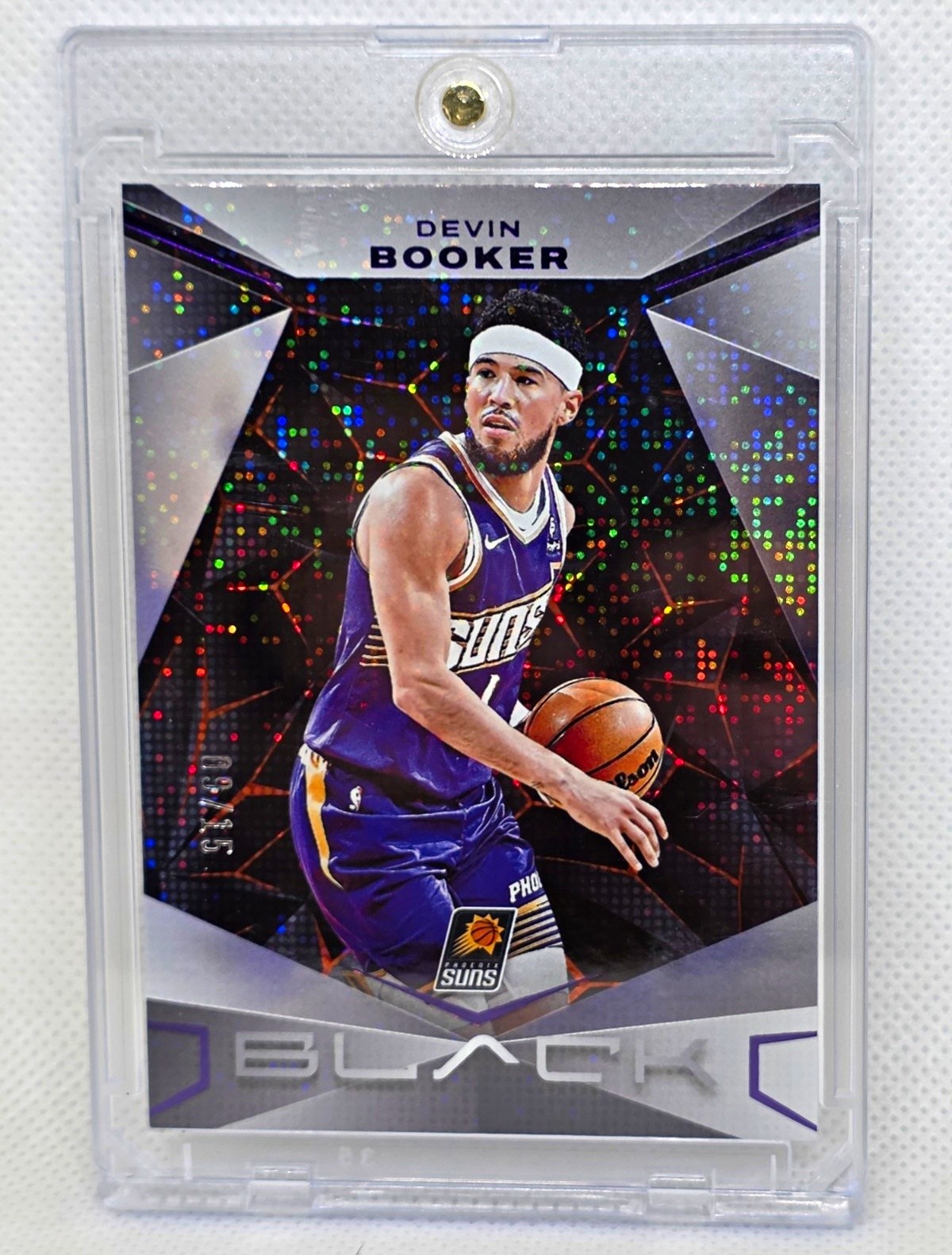 Panini 2023-24 Black Basketball Devin Booker Holo /15 Phoenix Suns #14 Amethyst