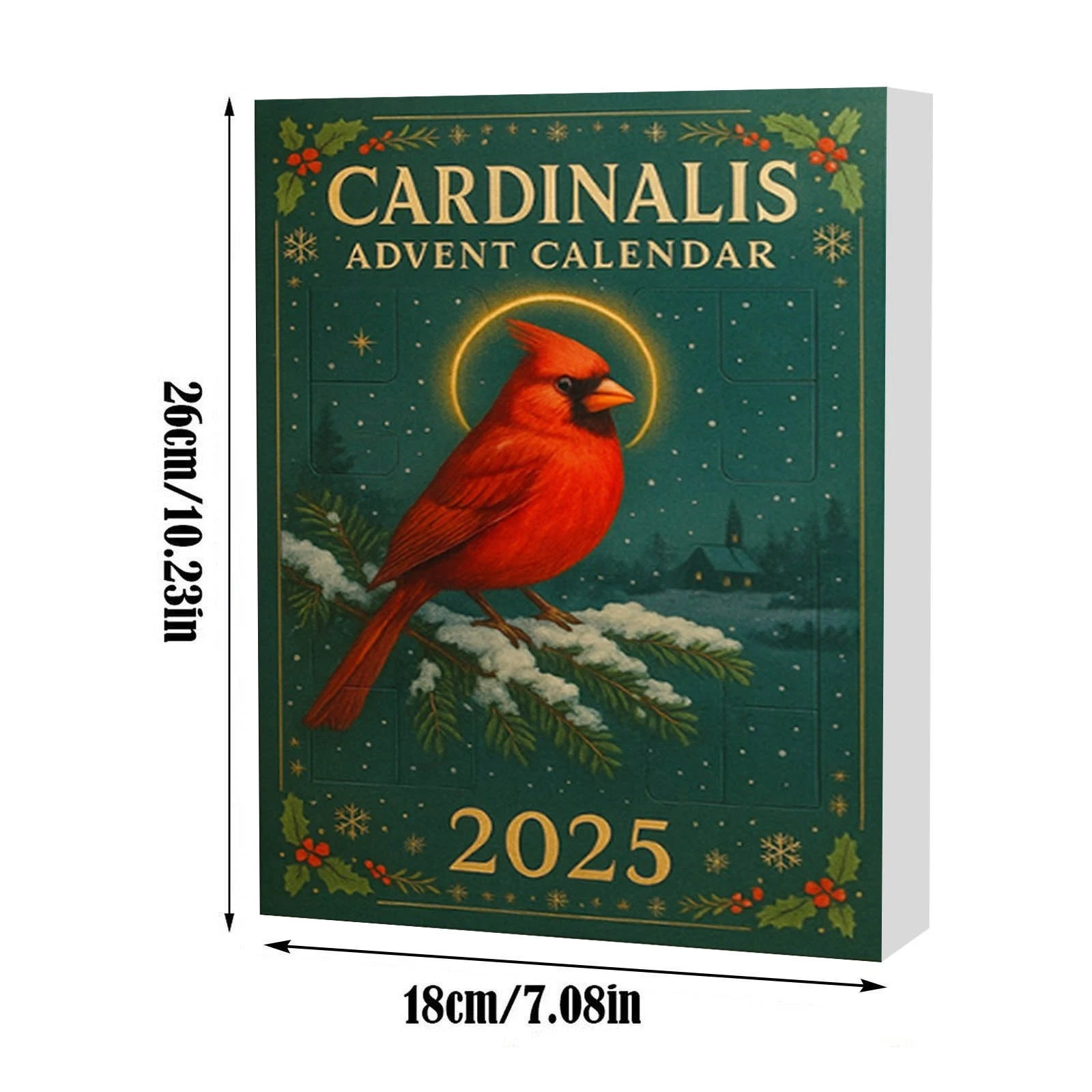 2025 Cardinalis Acrylic Advent Calendar 24 Days 2D Collectibles Decor