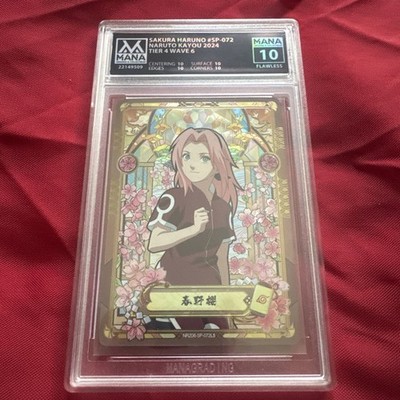NARUTO KAYOU SAKURA HARUNO #SP-072 TIER 4 WAVE 6 MANA 10 FLAWLESS! -AI GRADE-