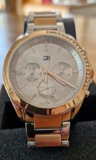 Image of Tommy Hilfiger Kennedy Sport two tone gold & silver with crystals Ladies watch