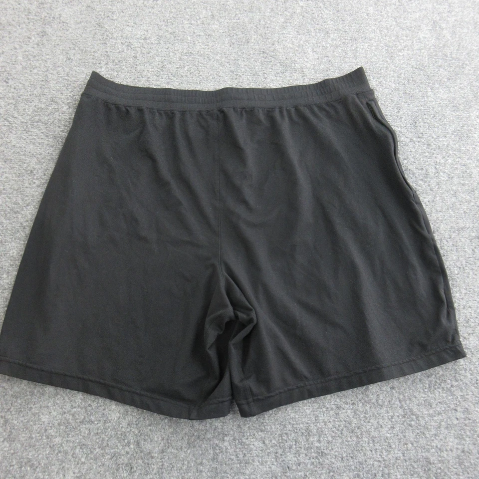 Pantalones Cortos Alo Para Hombres XL Negros Atléticos Yoga Salón Elásticos Cintura Bolsillos Informales Foto 4 de 4