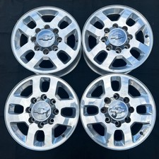 (4) CHEVY SILVERADO 2500 3500 HD 5502 FACTORY OEM 18" WHEELS 18x8 GMC SIERRA SET