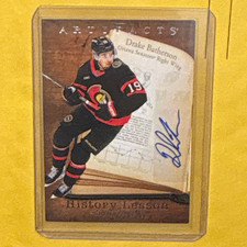 Upper Deck Drake Batherson Artifacts History Lesson Signatures Auto HL-6B 25-26