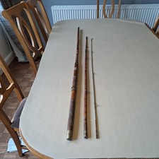 Vintage cane and split cane fishing rod in need of  repair and renewal