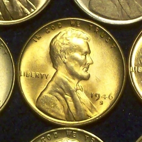 1946-S GEM/CHOICE BU - SOLID WHEAT CENT - NICE COLOR - GOOD DETAILS - SEE PICS!!