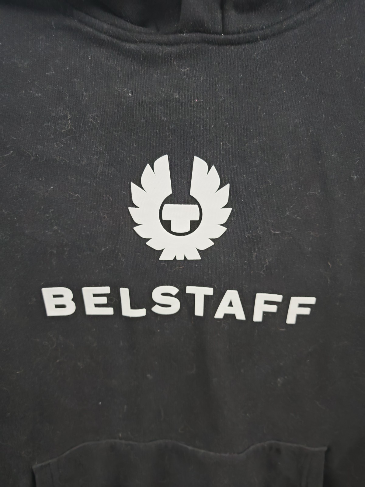 Men's Belstaff Signature Phoenix Logo Pullover Hoodie Black Size L Large image 6