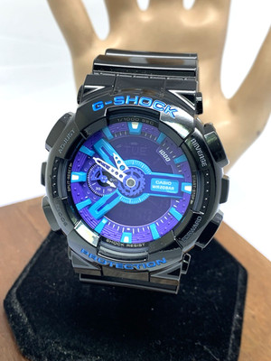 Casio G-Shock Men's Watch GA110HC Quartz Gold Black Blue Purple