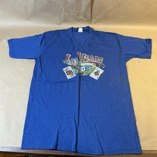 Vintage 1980s Las Vegas Glitter Decal XL T-Shirt INV-JDH09
