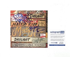 Matt And Kim Band Signed Daylight Promo 7” Vinyl Matt Johnson Kim Schifino ACOA