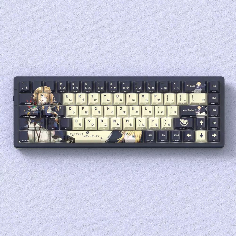 Violet Evergarden Anime Keycaps PBT Cherry Profile Mechanical Keyboard Set