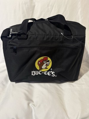 Bucees Medium/lg Cooler Soft Side Buc-ees  Black Insulated Carry Strap Logo