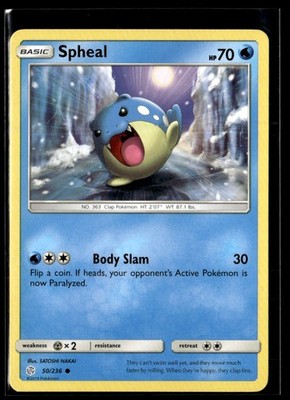 2019 Sun & Moon - Cosmic Eclipse Spheal Basic/Common #50