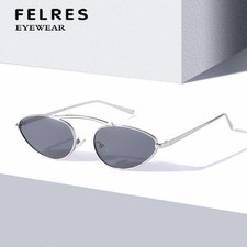 Metal Cat Eye Simple Sunglasses Women Fashion Leisure Driving Glasses UV400 New