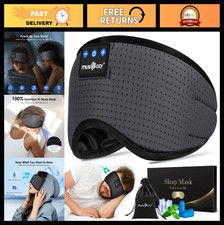 Bluetooth Sleep Headphones Sleep Mask  HD Sound, Washable, 14H Playtime, Travel