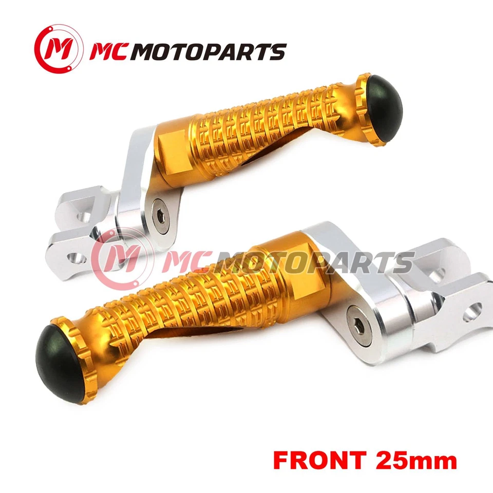 For Honda CBF 1000 / F 06-15 14 13 12 11 MPRO 25mm Extended GOLD Front Foot Pegs Foto 2 de 4