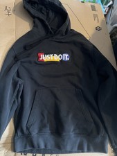 NIKE JUST DO IT BLOCK PULLOVER HOODIE SWEATSHIRT - ADULT MEDIUM