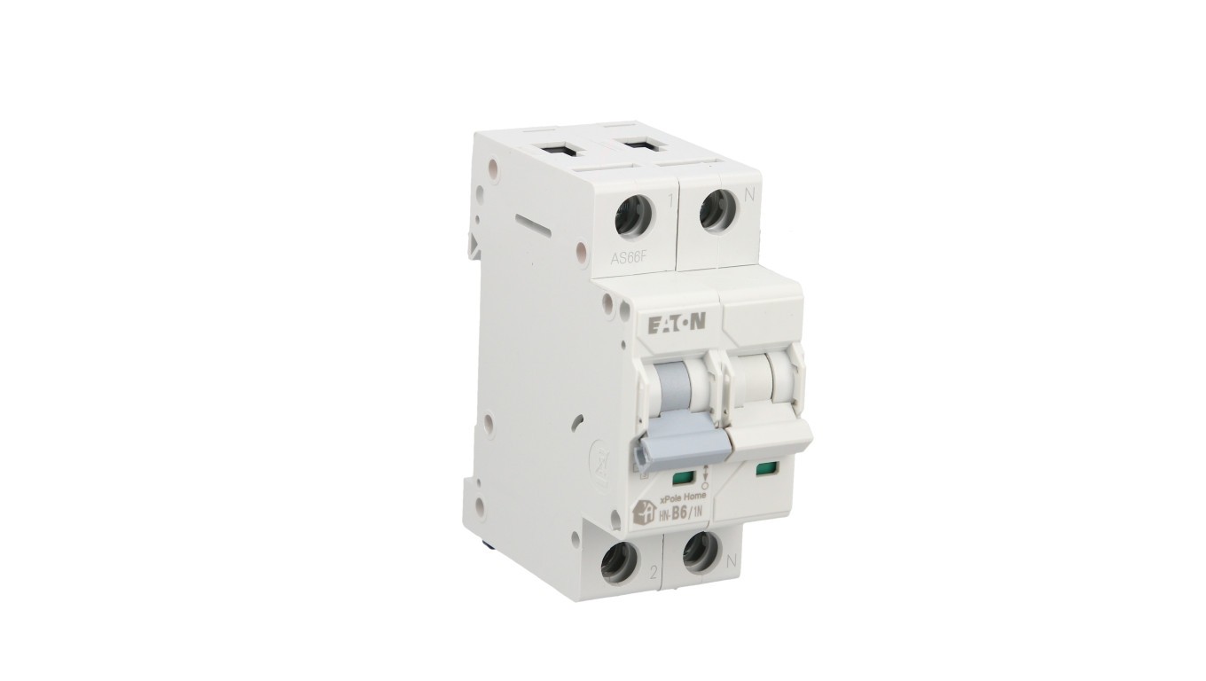 Overcurrent Switch 1P+N B 6A 6kA AC xPole Home HN-B6/1N 194838