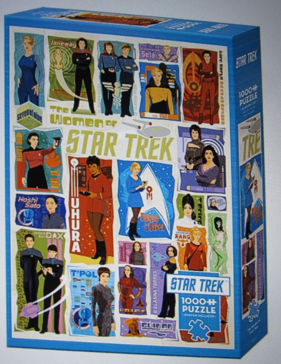 The Women of Star Trek - 1000 Piece Puzzle Cobble Hill - w/Poster