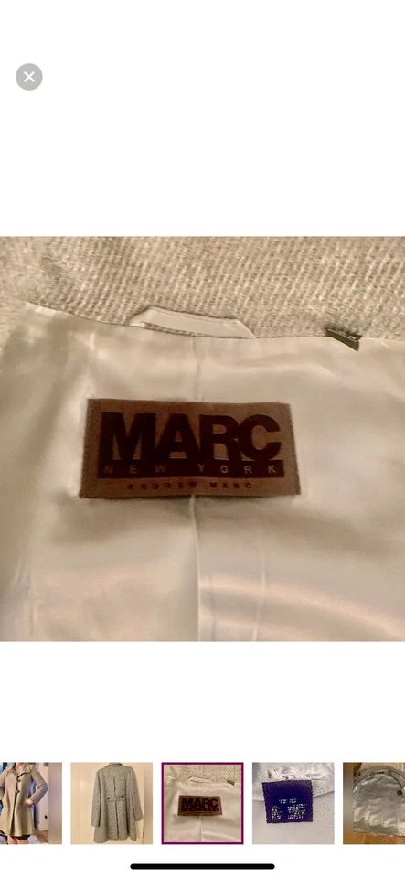 Sassy Elegant Andrew Marc Mixed Wool Swing Coat  - Image 4 of 4