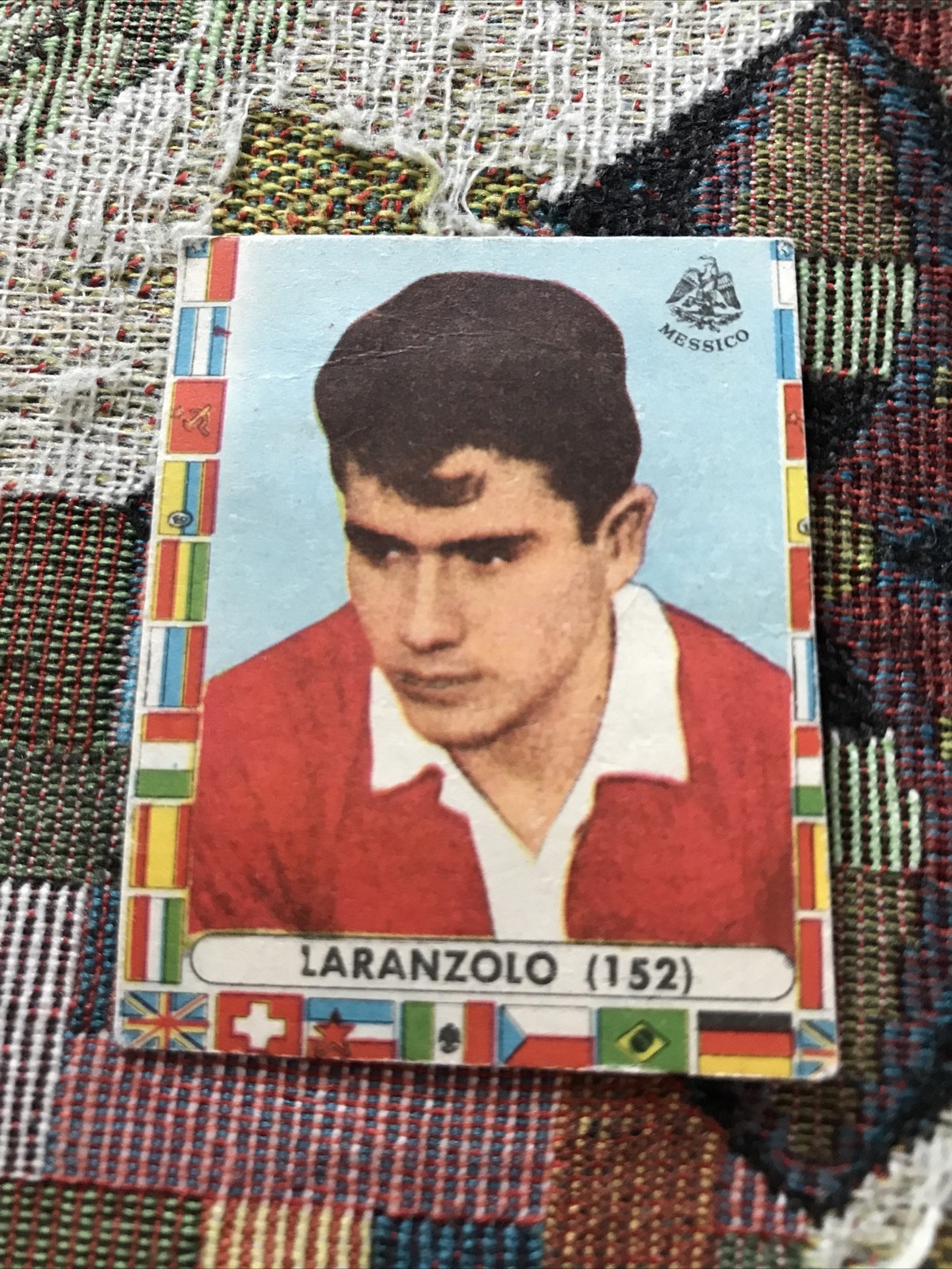 Edizione Lampo 1962 Figurina Calciatori N. 152 Laranzolo del Messico