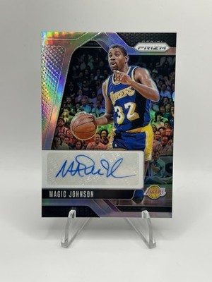 2024-25 Panini Prizm Autographs Magic Johnson Silver Prizm Auto