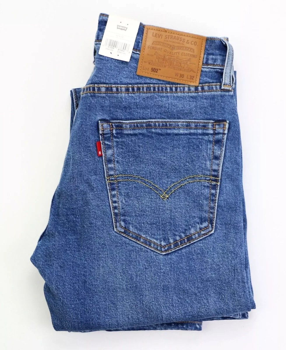 Levi Strauss & Co. 502 ベージュ W32/L32 Levi's Men's 502 Taper Fit Jeans Punk Star Chino 34W x 30L