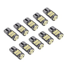 10Pcs W5W T10 LED Bulbs 4014 26SMD Car Interior Dome Roof Lamp License6387