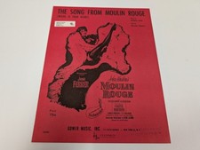 The Song From Moulin Rouge Where Is Your Heart 1953 Vintage Sheet Music Gabor