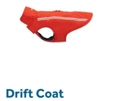 rcpets Dog Drift Coat, Goji Berry, size 16. Lightly worn.