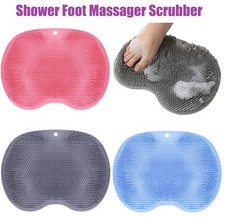 Large Shower Foot Massager Scrubber Mat with Non-Slip Suction Scrubs Feet Clean