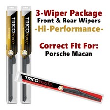 Wipers 3-pk Hi-Performance fits 2015+ Porsche Macan - 25240/200/15i