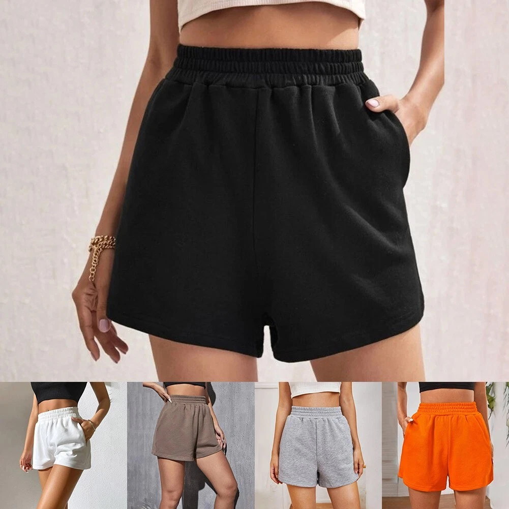 High waisted sales elastic shorts