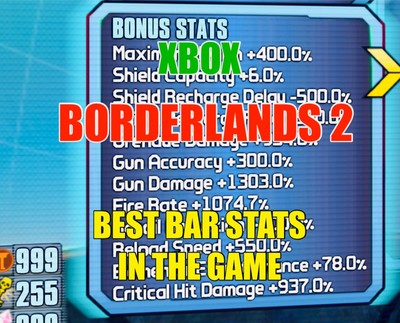 Borderlands 2 Best Modded BAR Rank in the Game + Modded Saves XBOX ONE XBOX X/S