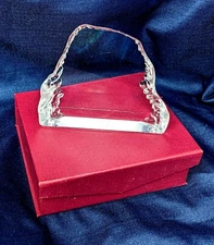 4x4" Clear Crystal Glacier Award Blank Executive Trophy Plaque Recognition Glass