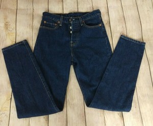 Levis 25 x 28 Button Fly WPL423 CA00342 Straight Leg Dark Wash | eBay