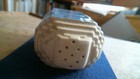 1940s Harker Pottery Art Deco Blue CAMEOWARE SKYSCRAPER Salt Shaker antique old — photo 6