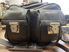 Vintage Marsand Hard Camera Case Bag Faux Brown Leather With Strap