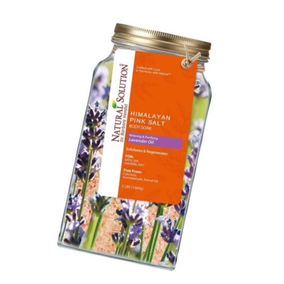 Natural Solution Himalayan Pink Salt Body Soak with Lavender Oil - 3 lbs