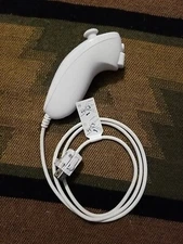 Nintendo Wii Nunchuck Remote White Controller Genuine OEM