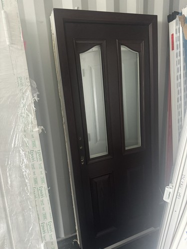 Porta Anteriore Composita Ex Showroom - Frontale Palissandro/Interno Bianco 845 X 2060 Mm