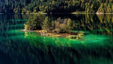 Landscape nature lake mountains Custom Gaming Mat Desk
