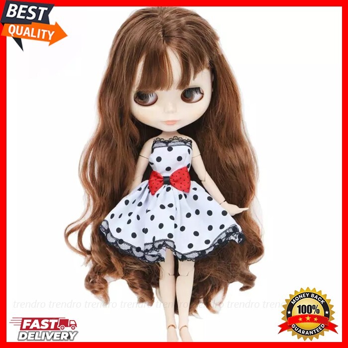 Blythe Doll Clothes Black White Outfit Doll Accessories Gifts 12
