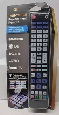 UltraPro Backlit OneTouch Universal Remote Control Replacement TV Remote for ...