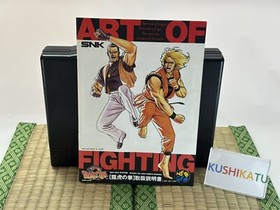 SNK Art of Fighting Ryukono Ken NEO GEO AES Used Retro Video Games Import Japan