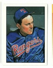 1990 Bowman Baseball Art Insert NOLAN RYAN Texas Rangers HOF