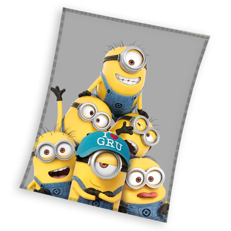 Minions Fleece Decke Kinderdecke 150 x 200 CM