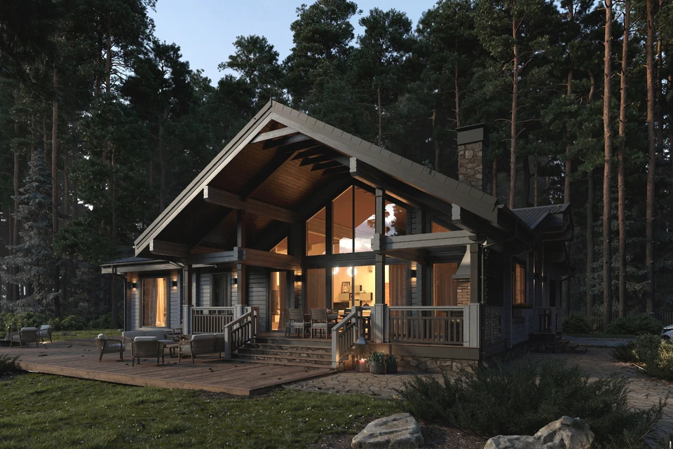 LUXURY PREFABRICATED LOG CABIN HOME KIT 3476 ft² / 323m² - DISCOUNT CARD 3% off - Image 3 of 4
